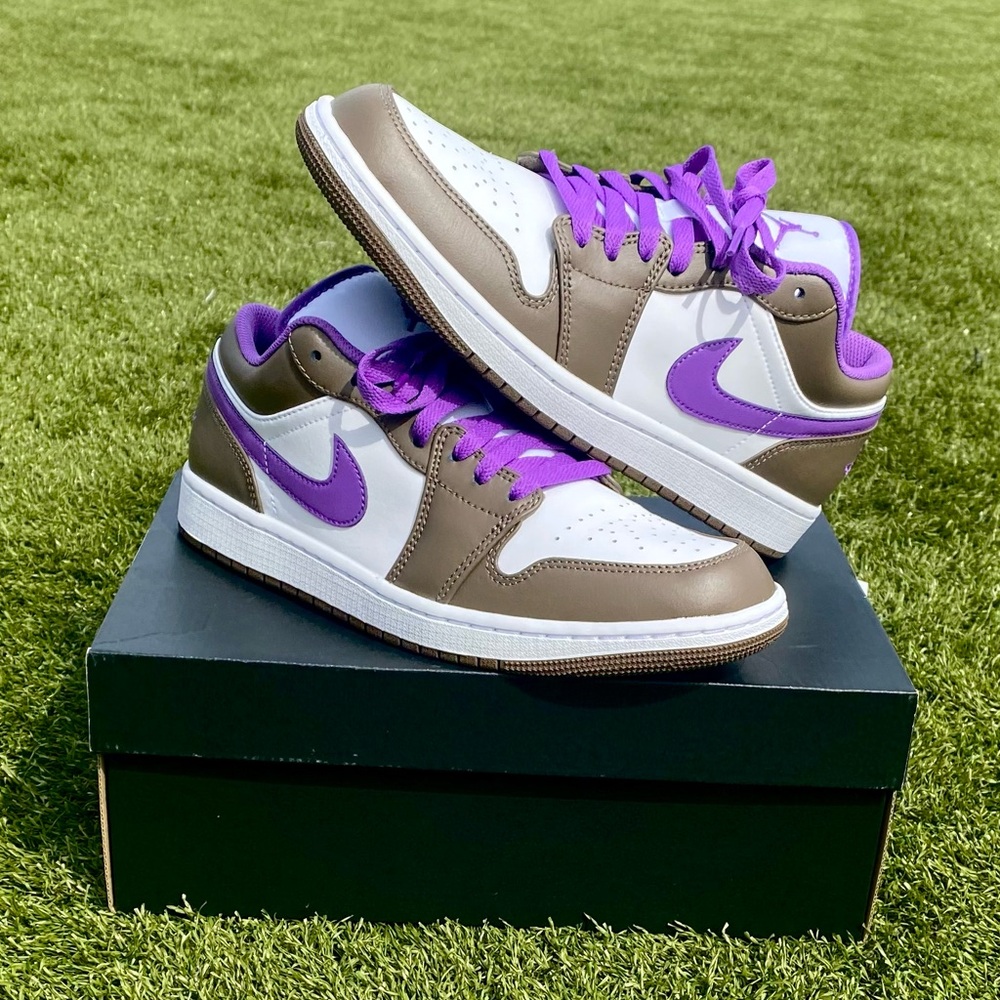 Nike Air Jordan 1 Low - Purple/Mocha Colorway